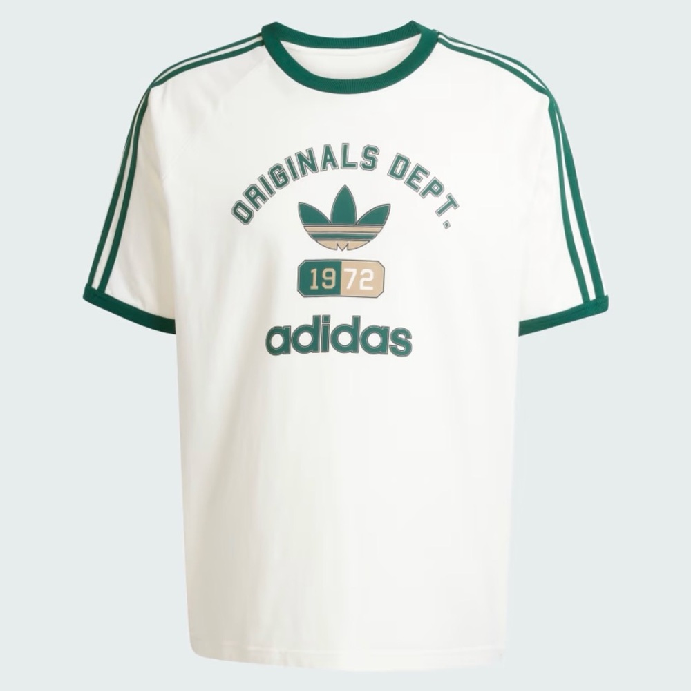 Adidas Originals White and Green T-Shirt NWOT